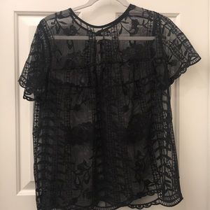 EUC Lace Black Blouse 🍃